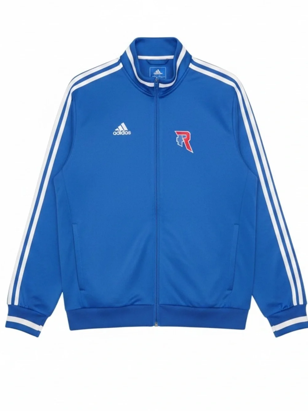 adidas Men's Blue Full-Zip Performance Track Jacket